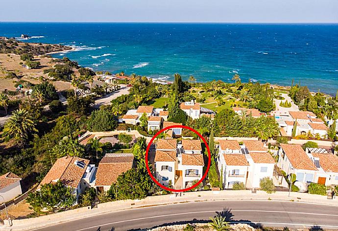 Aerial view showing location of Villa Galina . - Villa Galina . (Photo Gallery) }}