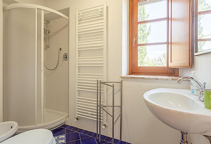 En suite bathroom with shower . - Villa Casale Silvia . (Galerie de photos) }}