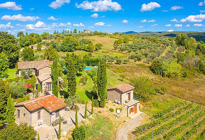 Aerial view showing of Villa Casale Silvia . - Villa Casale Silvia . (Photo Gallery) }}