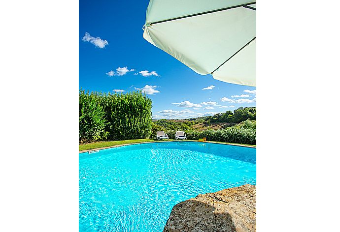 Private pool, terrace, and garden . - Villa Casale Silvia . (Photo Gallery) }}