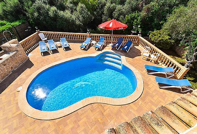 Private pool and terrace . - Villa Marta . (Photo Gallery) }}