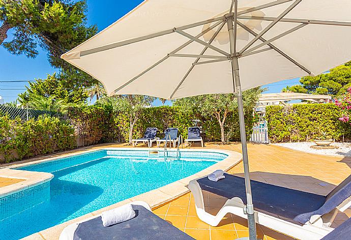 Private pool and terrace . - Villa Corb Mari . (Photo Gallery) }}