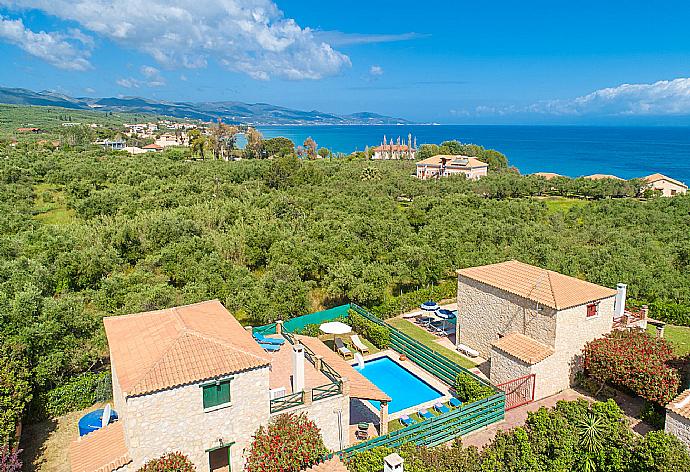 Aerial view of Villa Diony . - Villa Diony . (Fotogalerie) }}