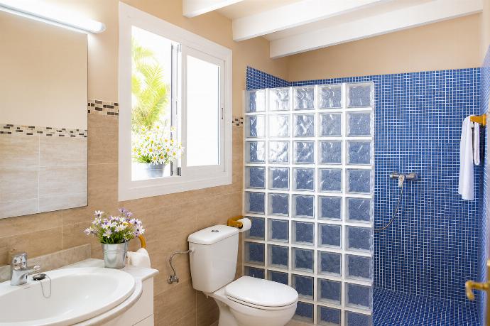 En suite bathroom with shower and W/C . - Villa Roca Nova . (Photo Gallery) }}
