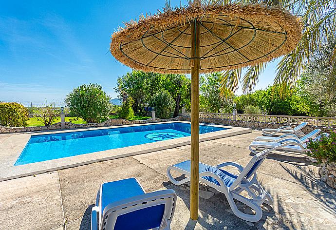 Private pool and terrace . - Villa Toni Corro . (Галерея фотографий) }}