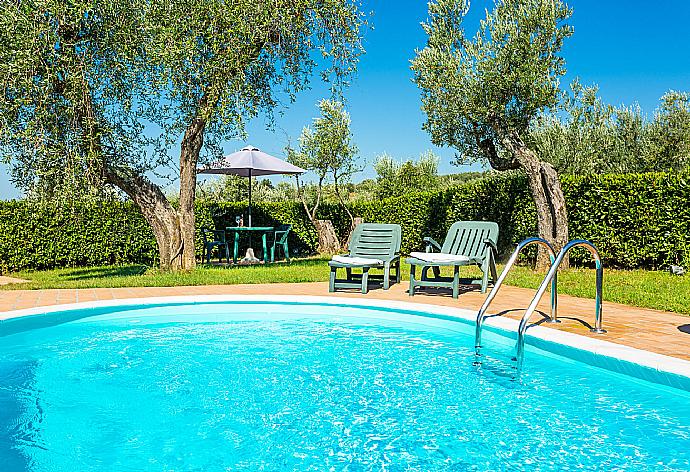 Private pool, terrace, and garden . - Villa Le Balze . (Galería de imágenes) }}