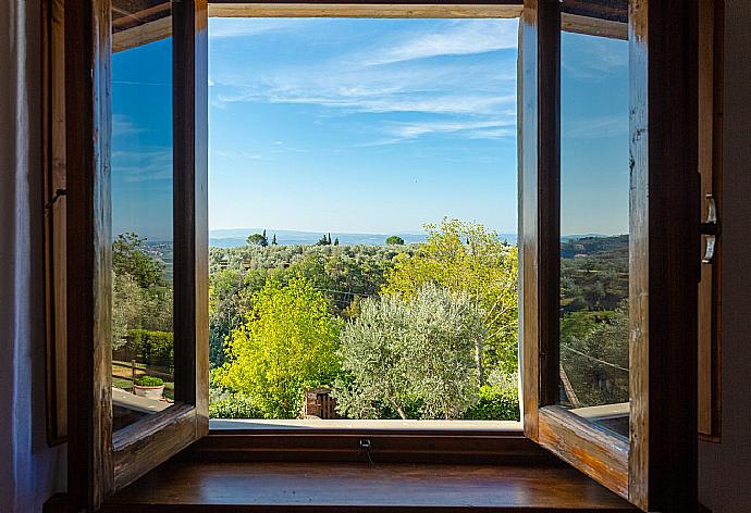 View from bedroom window . - Villa Le Balze . (Photo Gallery) }}