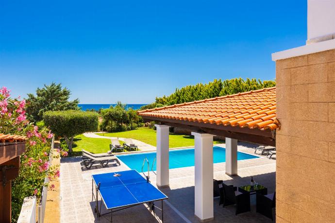 Beautiful villa with private pool, terrace, and garden with sea views . - Villa Mediterranean Blue . (Photo Gallery) }}