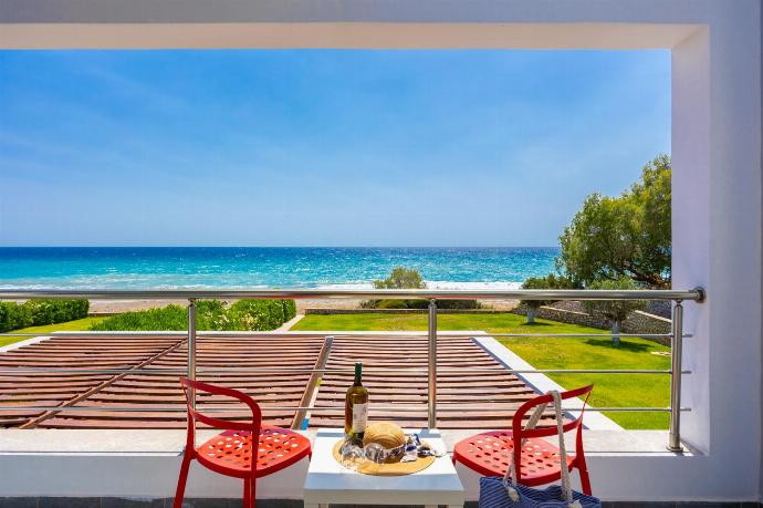 Balcony with panoramic sea views . - Villa Dionysos . (Photo Gallery) }}