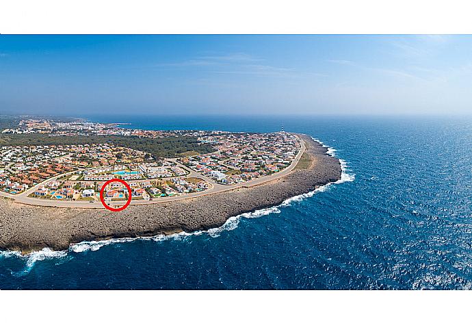 Aerial view showing location of Villa Concha . - Villa Concha . (Photo Gallery) }}