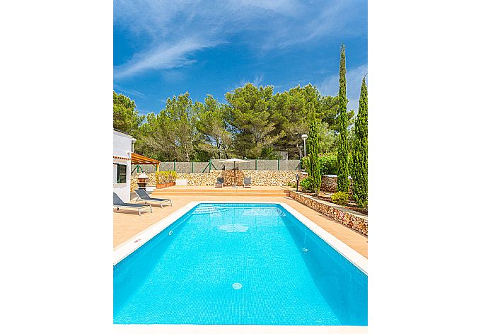 Private pool and terrace . - Villa Sa Lluna . (Galería de imágenes) }}