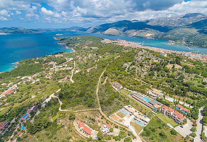 Aerial view of Lassi . - Villa Lassi Illios . (Galerie de photos) }}