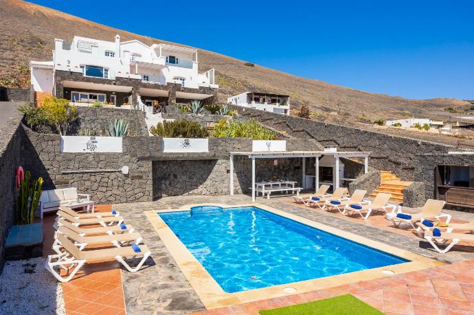 Beautiful villa with private pool, terraces, and garden with panoramic sea views . - Villa Oasis de Asomada . (Photo Gallery) }}