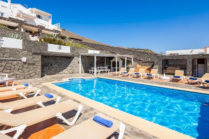 Beautiful villa with private pool, terraces, and garden with panoramic sea views . - Villa Oasis de Asomada . (Photo Gallery) }}