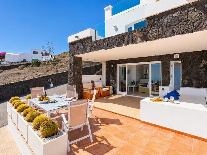 Unit 2: terrace area with panoramic sea views . - Villa Oasis de Asomada . (Galleria fotografica) }}