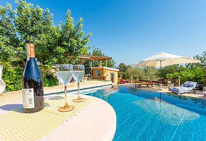 Private pool, terrace, and garden . - Villa Nina . (Photo Gallery) }}