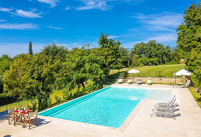 Private pool, terrace, and garden . - Villa Casale Federica . (Photo Gallery) }}