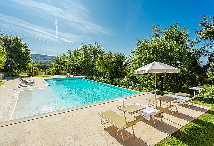 Private pool, terrace, and garden . - Villa Casale Federica . (Photo Gallery) }}