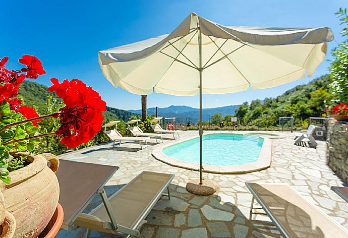 Private pool and terrace with stunning views . - Villa Casale Le Selve . (Galleria fotografica) }}