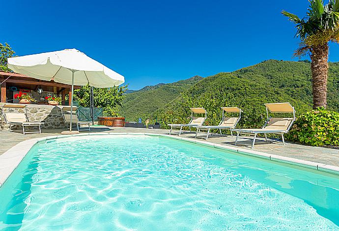 Private pool and terrace with stunning views . - Villa Casale Le Selve . (Galería de imágenes) }}