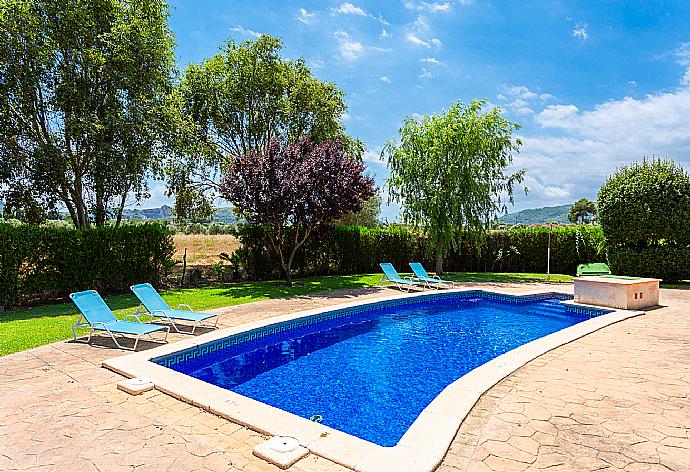 Private pool and terrace . - Villa Can Soler II . (Photo Gallery) }}