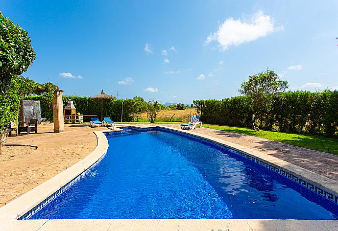 Private pool and terrace . - Villa Can Soler I . (Photo Gallery) }}