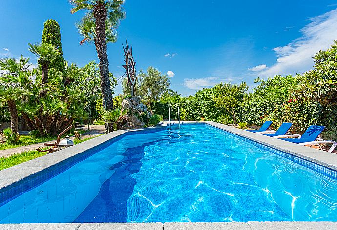 ,Private pool, terrace, and lawn . - Villa Cortijo 1 . (Photo Gallery) }}