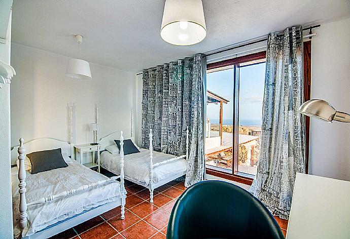 Twin bedroom with sea views . - Villa Vista Mar . (Photo Gallery) }}