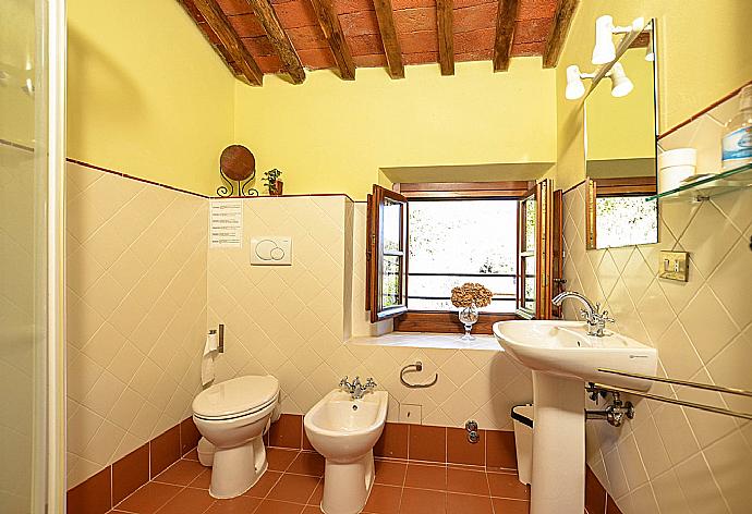 Bathroom with shower . - Villa Casale di Rosa . (Galleria fotografica) }}