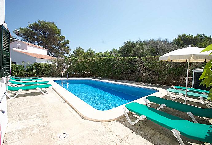 Private pool and terrace . - Villa Bini Estrella . (Galería de imágenes) }}