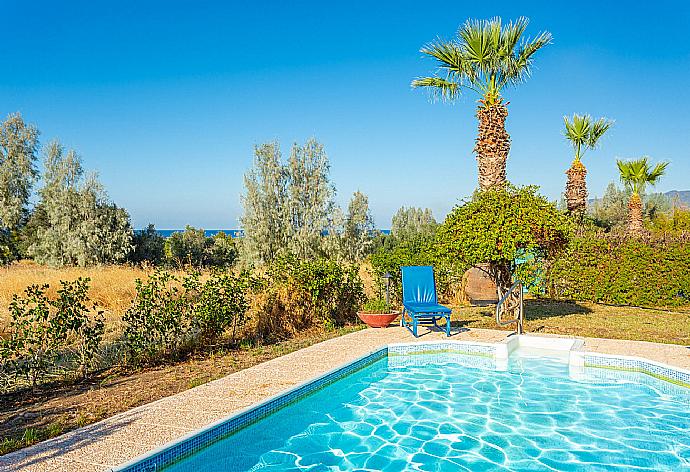 Private pool and terrace . - Argaka Sun Villa Tria . (Galerie de photos) }}