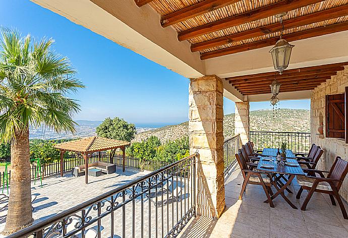 Balcony with panoramic views . - Villa Alexandros Palace . (Galería de imágenes) }}