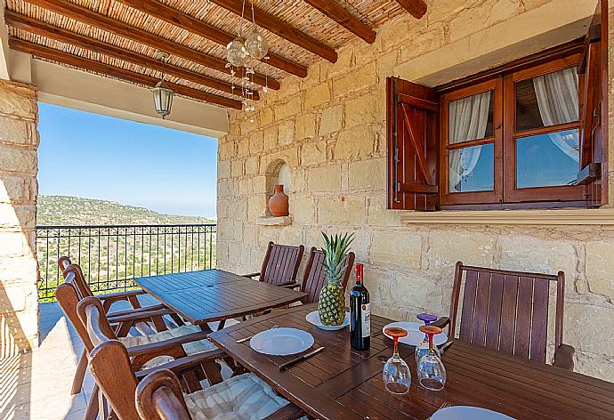 Balcony with panoramic views . - Villa Alexandros Palace . (Galleria fotografica) }}