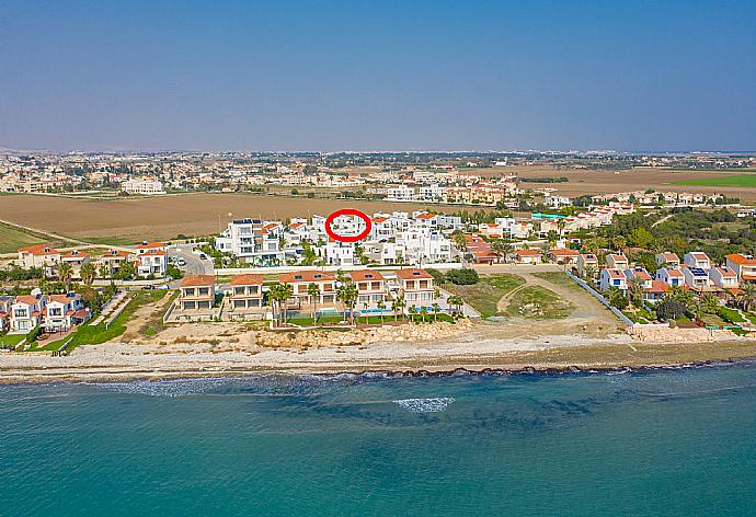 Aerial view showing location of Colonian Villa . - Colonian Villa . (Galleria fotografica) }}