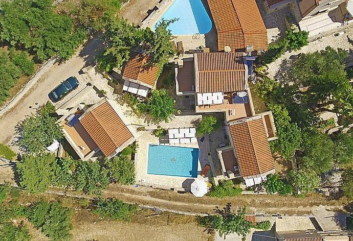 Aerial view of the villa  . - Villa Helianthos 2 . (Galleria fotografica) }}