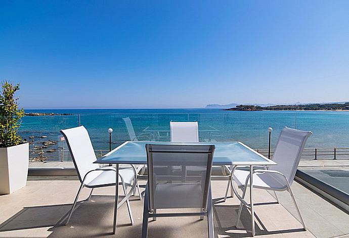 Beautiful terrace with sea view and  outdoor dining area . - Sonja Superior Apartment 3 . (Galería de imágenes) }}