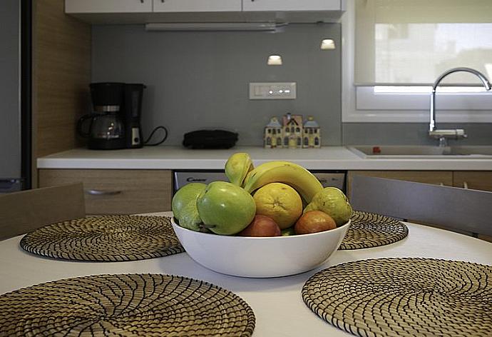 Equipped kitchen with dining area . - Sonja Superior Apartment 3 . (Photo Gallery) }}