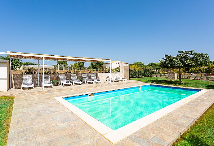 Private pool, terrace, and garden . - Villa Akos . (Photo Gallery) }}