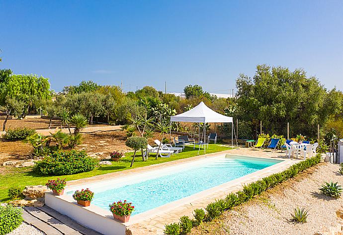 Private pool, terrace, and garden . - Villa Benjamin . (Galerie de photos) }}