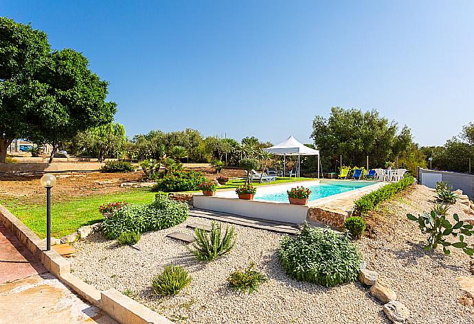 Private pool, terrace, and garden . - Villa Benjamin . (Photo Gallery) }}