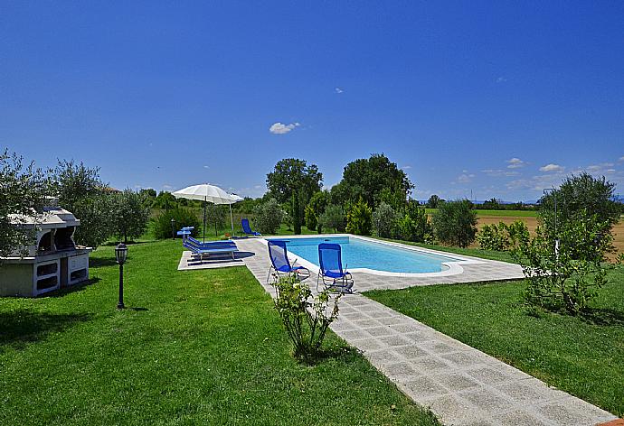 Private pool, terrace, and garden . - Villa San Lorenzo . (Photo Gallery) }}