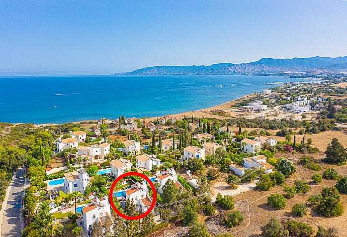 Aerial view showing location of Villa Chrysanthemum . - Villa Chrysanthemum . (Galería de imágenes) }}