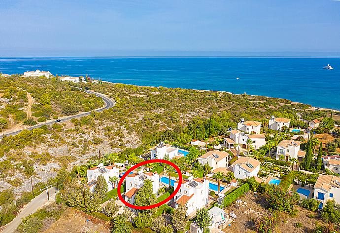 Aerial view showing location of Villa Chrysanthemum . - Villa Chrysanthemum . (Photo Gallery) }}