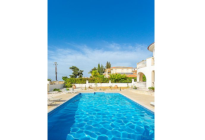 Private pool and large terrace . - Villa Komissa . (Photo Gallery) }}