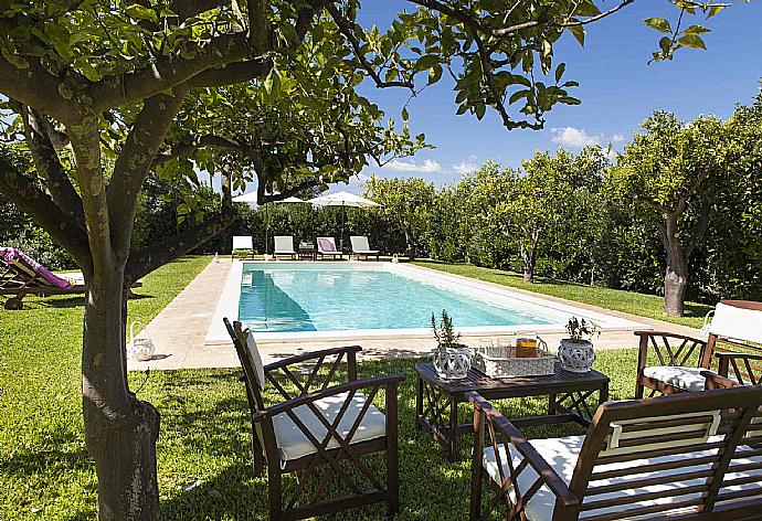 Private pool and terrace . - Casale dell Ulivo . (Galerie de photos) }}