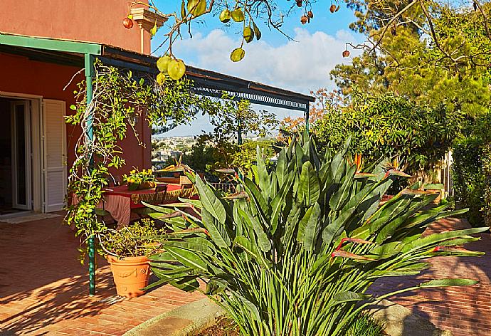 Terrace area . - Villa Nature's Embrace . (Fotogalerie) }}