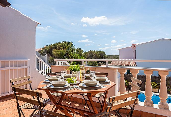 Terrace area . - Villa Miguels . (Photo Gallery) }}