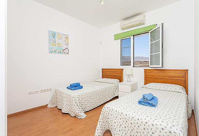 Twin bedroom with A/C . - Villa Tania . (Photo Gallery) }}