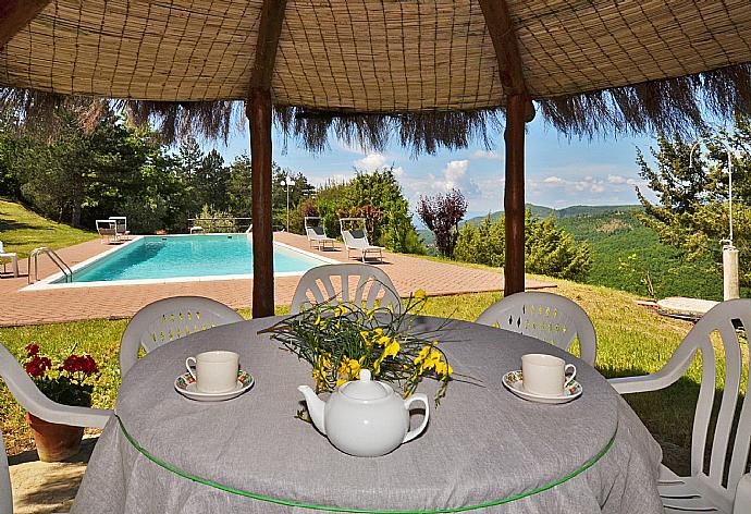 Private pool, terrace, and garden with countryside views . - Villa Piombona . (Galería de imágenes) }}