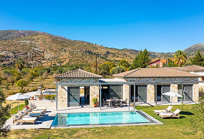 Aerial view of Villa Angelos . - Villa Angelos . (Photo Gallery) }}